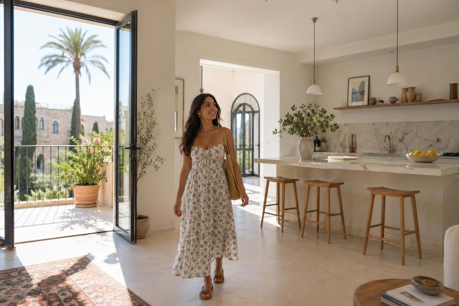 Remote worker in a home office