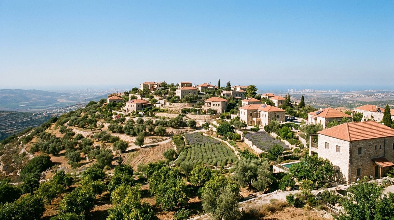 A scenic view of Ateret in Judea & Samaria