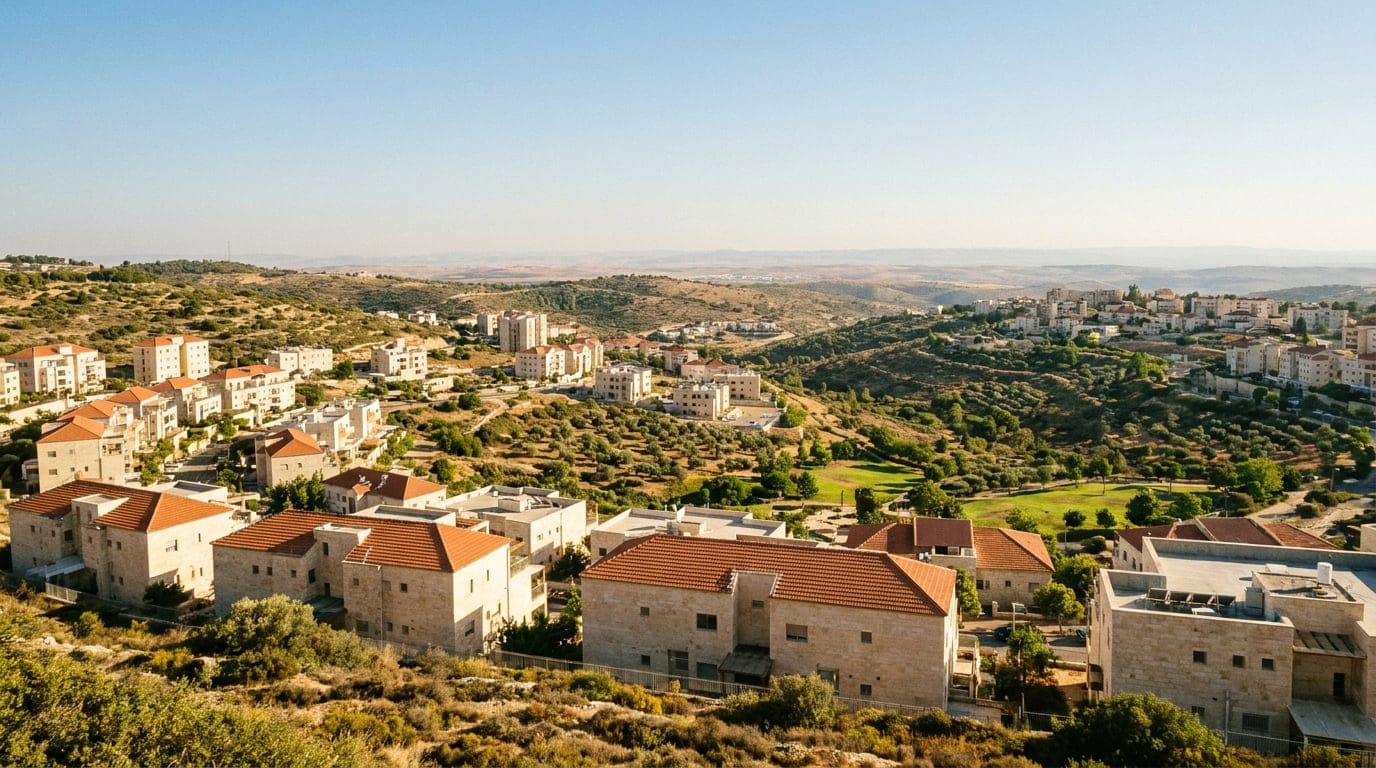 Ariel in Judea & Samaria scenic view