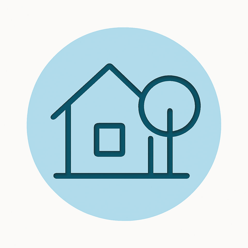 Icon representing space and privacy