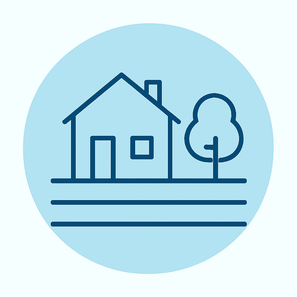 Icon representing space and privacy