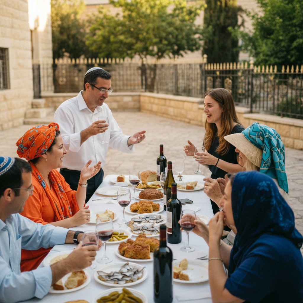 Community gathering in Beit El