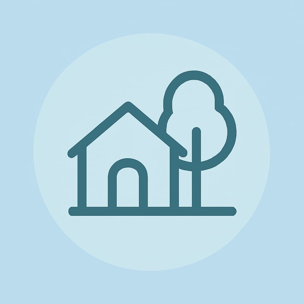 Icon representing space and privacy