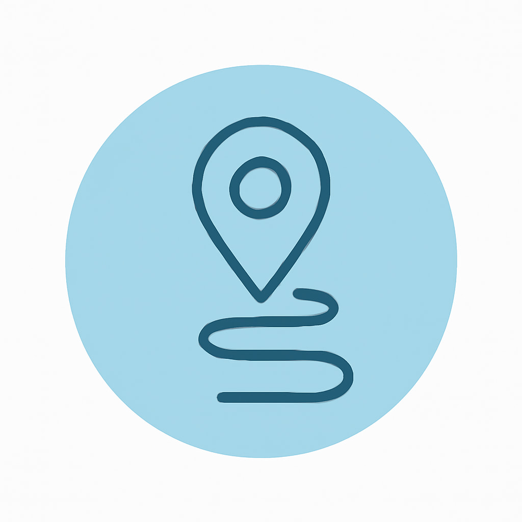 Icon representing practical location