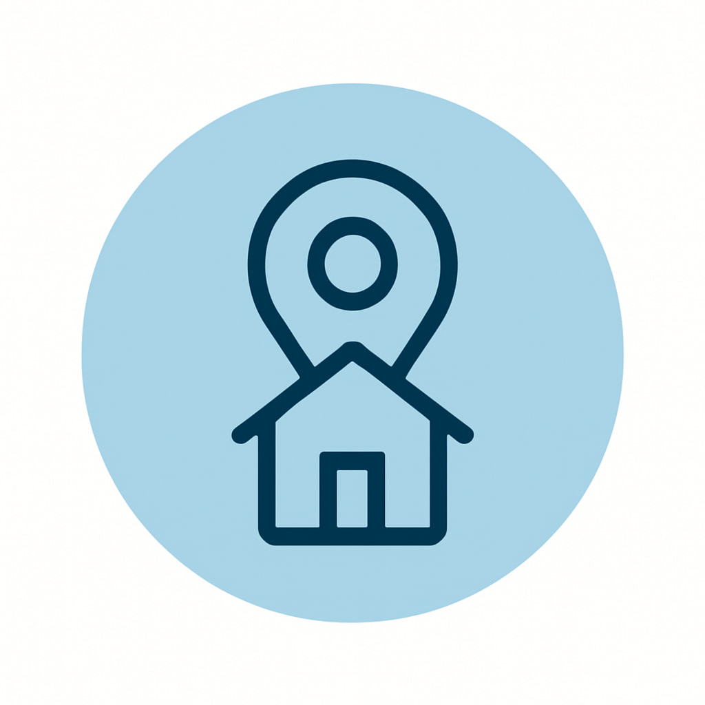 Icon representing practical location
