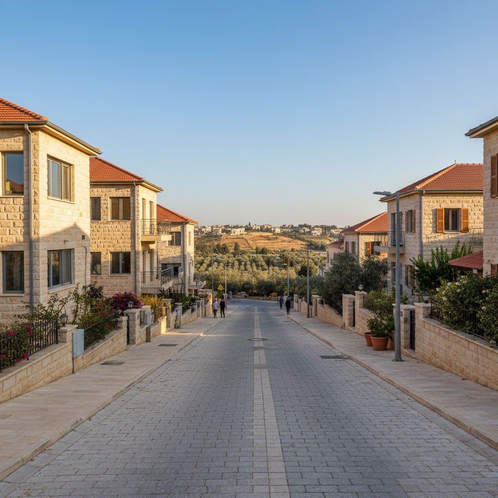 A scenic view of Beit El in Judea & Samaria