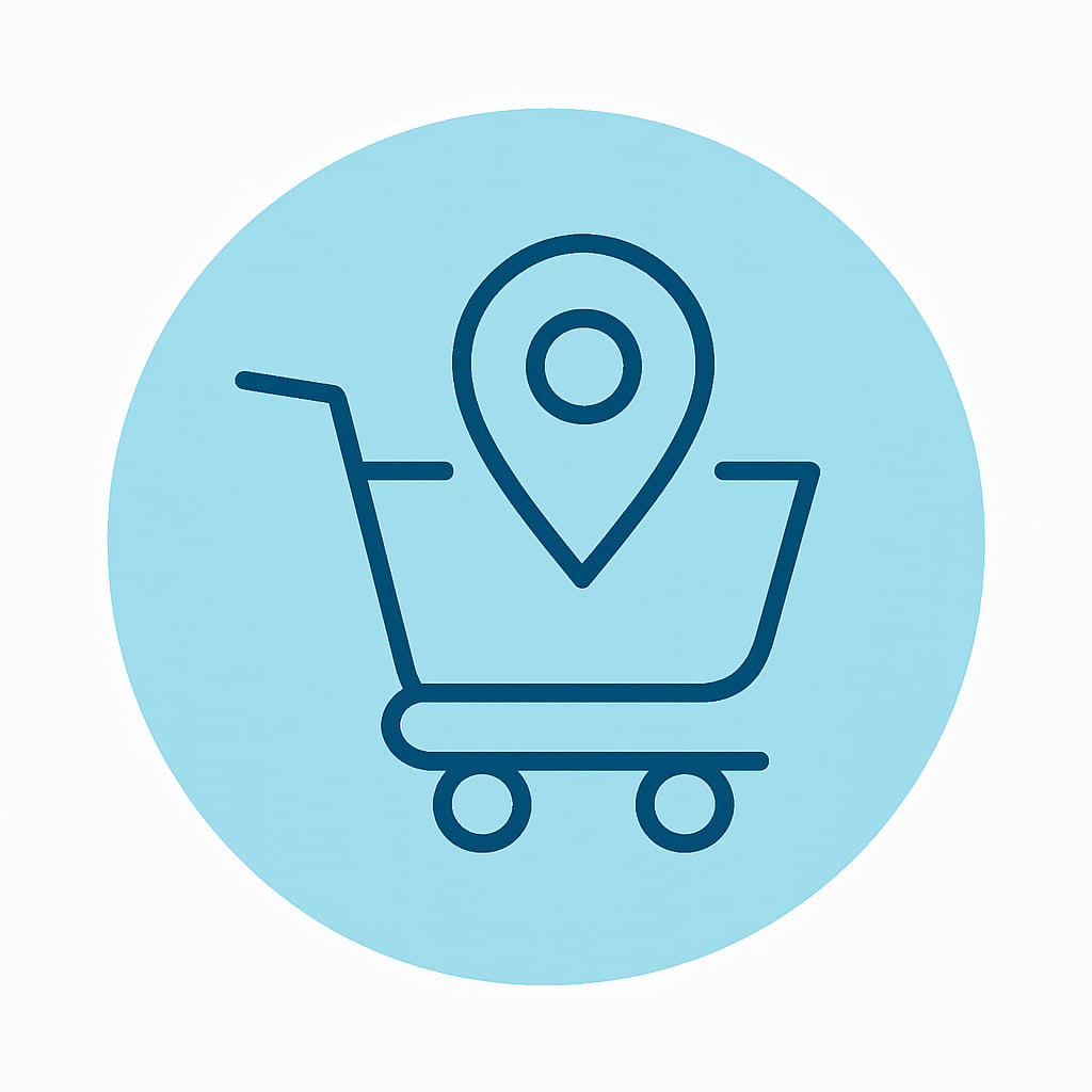 Icon representing local and regional services