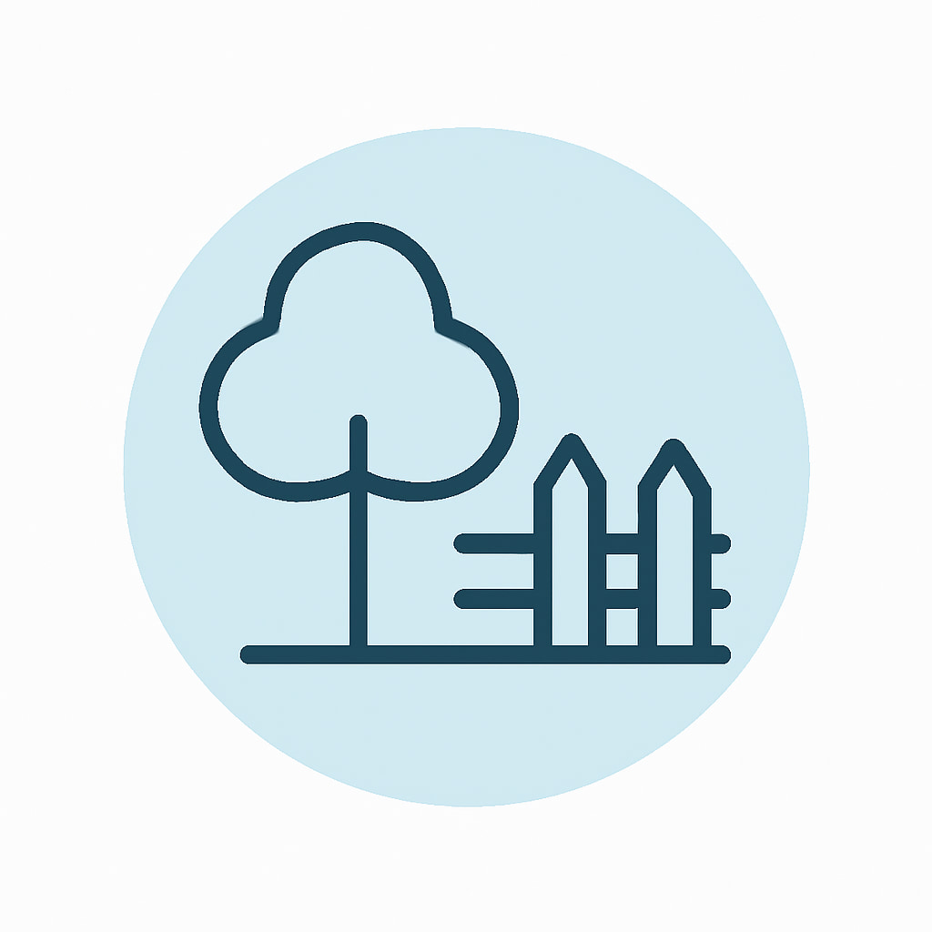 Icon representing space and privacy
