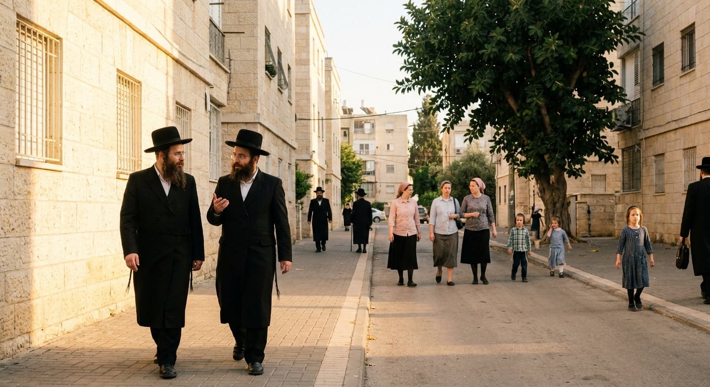 Low-density living scene in Bnei Brak